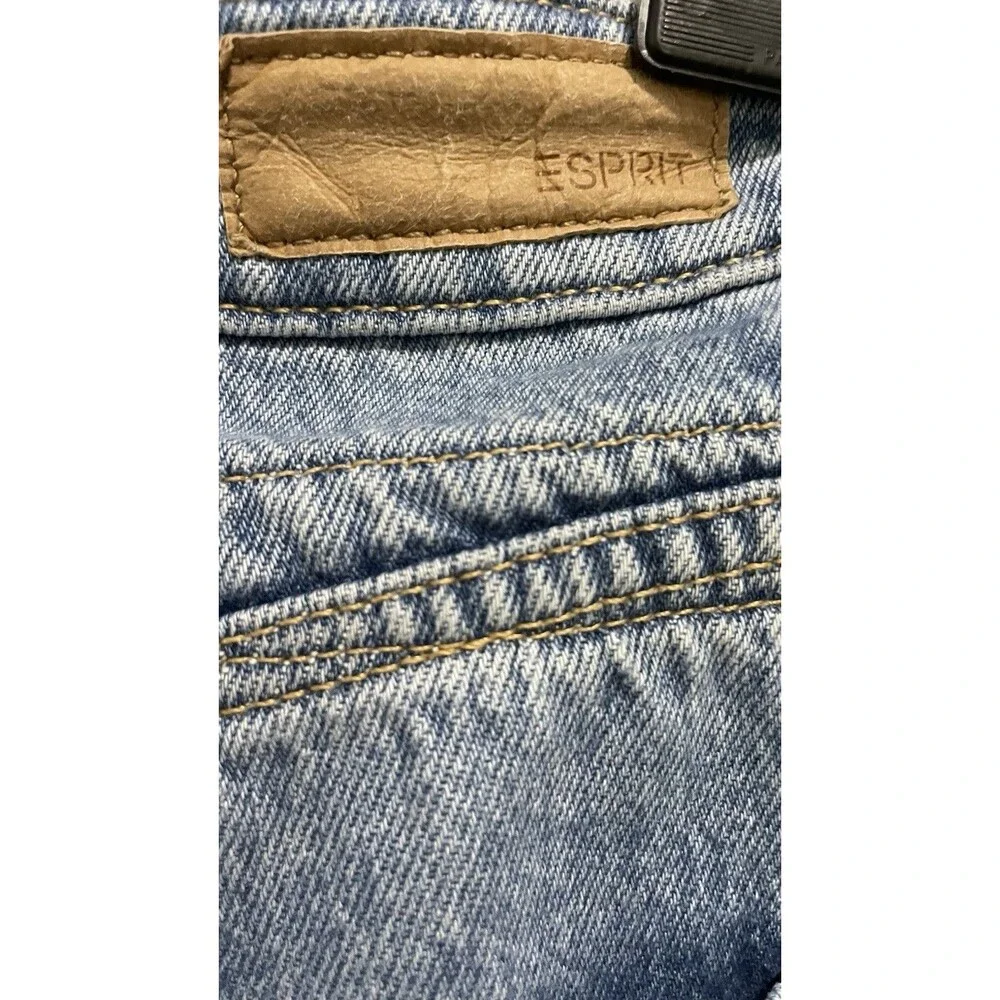 Esprit Baggy High Waist Bermuda Denim Shorts Skate Mom Jean 100% Cotton SZ 26